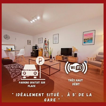 Appartement Cosy Proche Gare - Fibre Optique Et Parking Angouleme Bagian luar foto